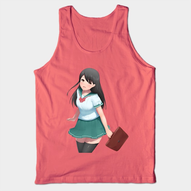 Anime Girl T-shirt Tank Top by NadaSaid